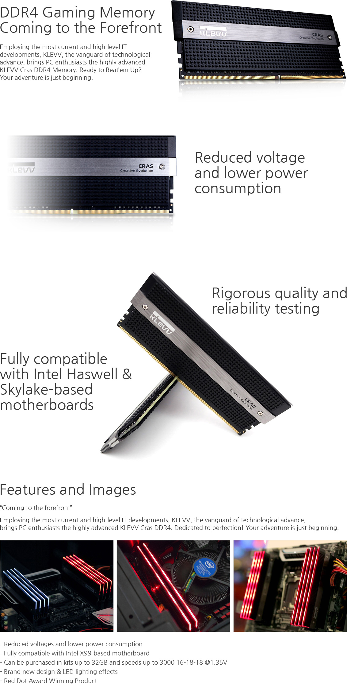 Klevv Crass 8Gb kit DDR4 2800 KMM4C4GX2N 2x4Gb Write a review