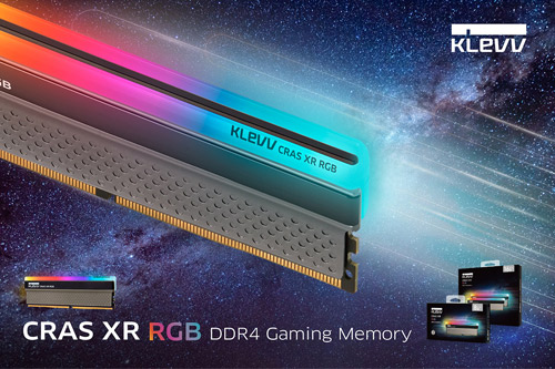 KLEVV Launches CRAS XR RGB and BOLT XR DDR4 Gaming Memory, Featuring Enhanced Frequency with Refreshed Designs