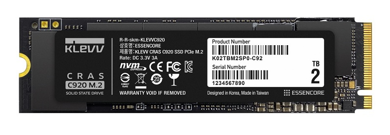 KLEVV launches the CRAS C920 and C720 PCIe M.2 SSDs