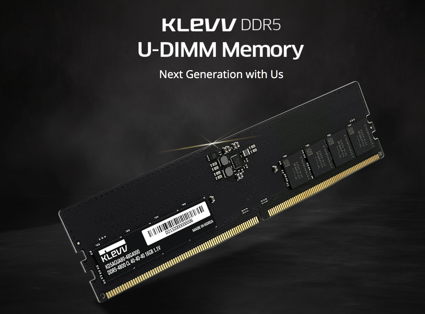 インテル12世代コアプロセッサとの高い安定性と互換性 「ESSENCORE KLEVV DDR5-4800 CL40」発売予定