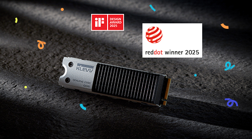 KLEVV GENUINE G560 Got Red Dot Design Award 2025!