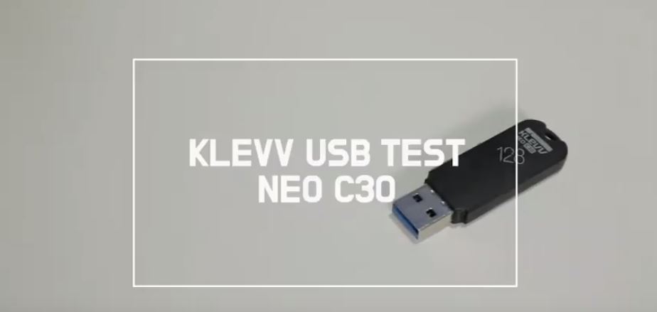 KLEVV USB NEO C30 speed test video
