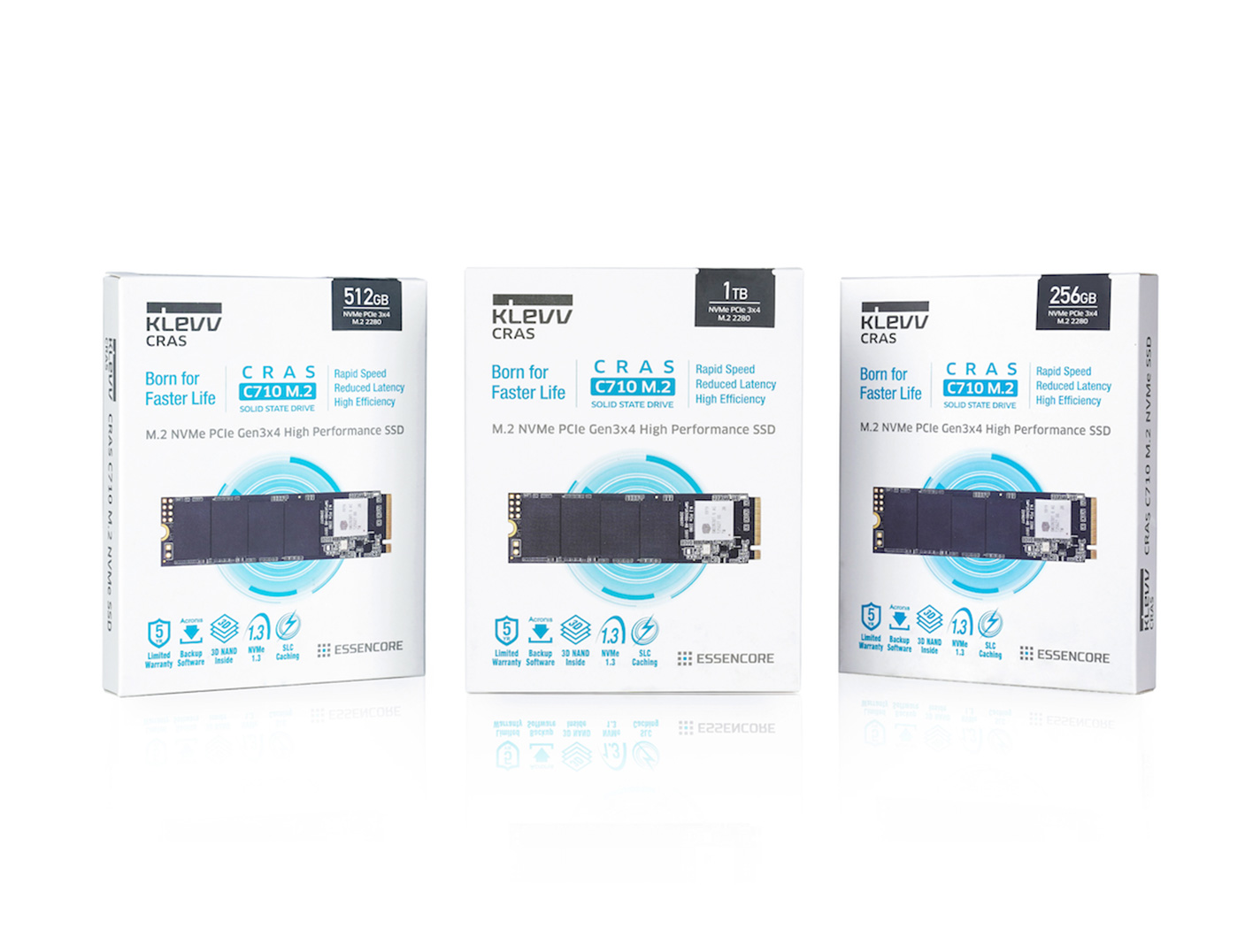 ESSENCORE、データセキュリティと耐久性能を強化した 「KLEVV CRAS C710 SSD」新発売！