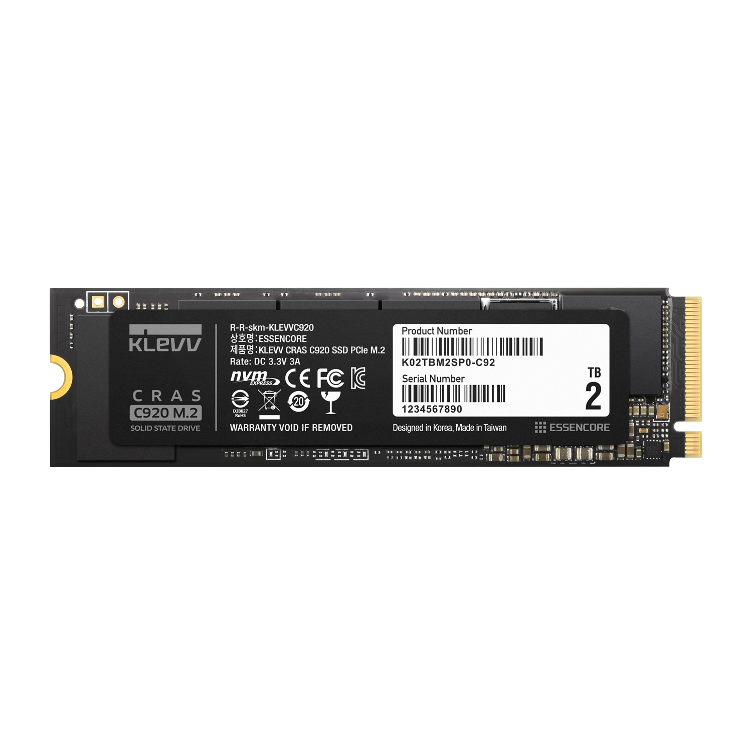 ESSENCORE KLEVV、次世代PCIe(R)テクノロジーの DRAM内蔵型SSD CRASシリーズ「C920、C720」Amazonで発売
