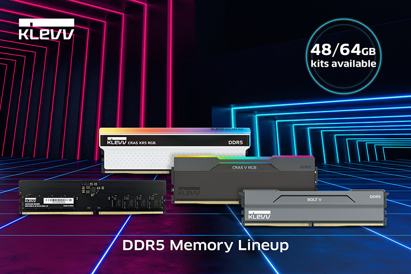 KLEVV STRENGTHENS ITS DDR5 GAMING MEMORY LINEUP WITH NEW NON-BINARY & HIGH-CAPACITY KITS