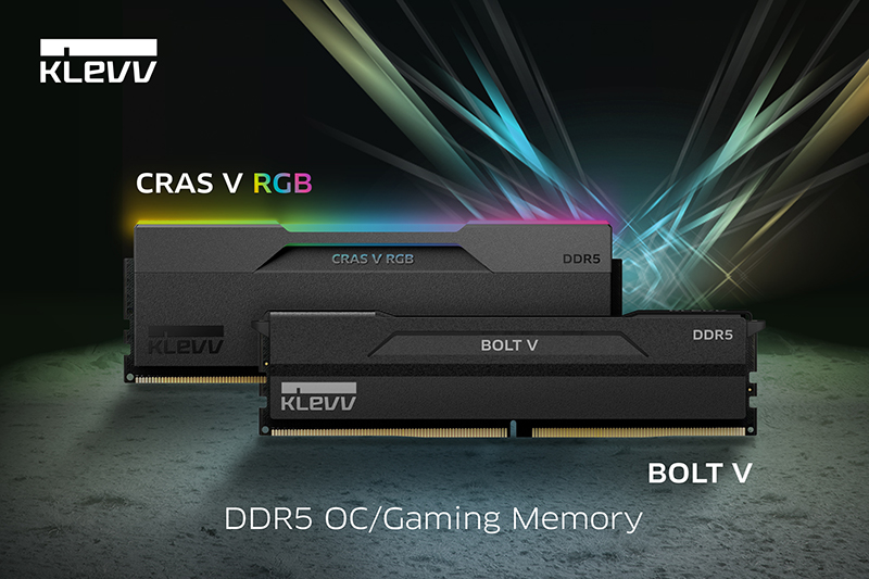 KLEVV、最新のCRAS V RGBとBOLT V DDR5ゲーミングメモリを発表！